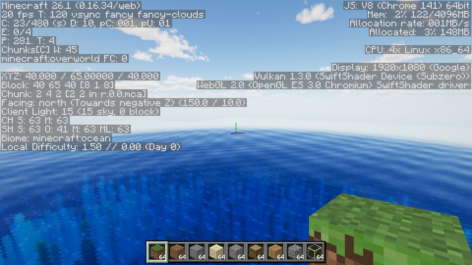F3 debug screen