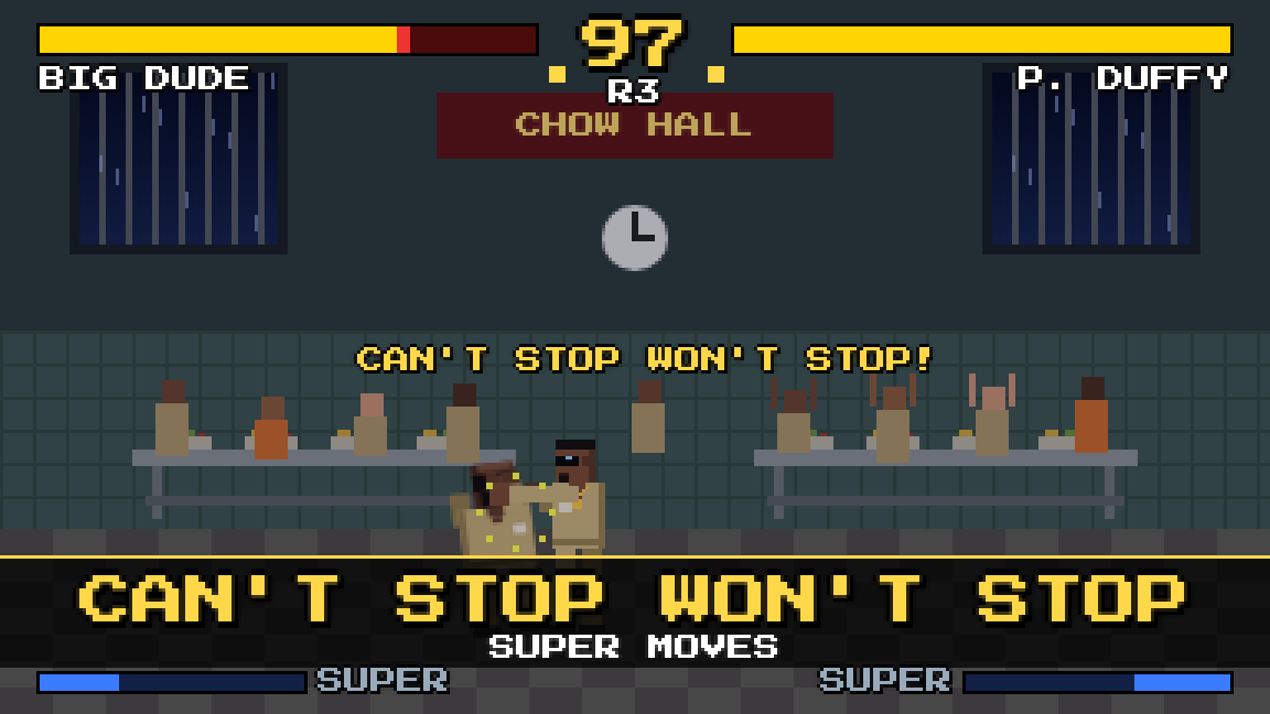 Final round in the chow hall: a super move